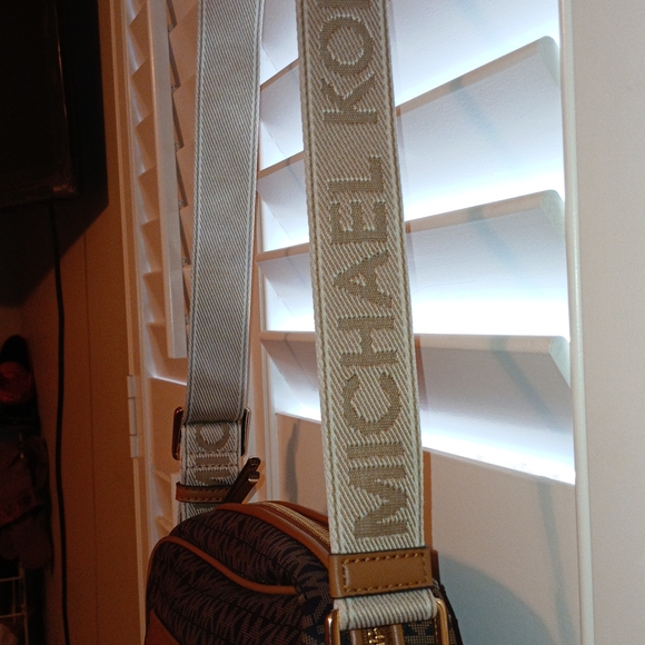 Michael Kors Brown and Tan Belt Bag with Signature Monogram - Picture 5 of 15